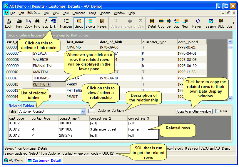 Link to related tables